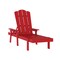 Flash Furniture Sonora Adjustable Adirondack Lounger w/Cup Holder, All-Weather Recycled HDPE Lounge Chair in Red LE-HMP-070-01-RED-GG - alternate 3